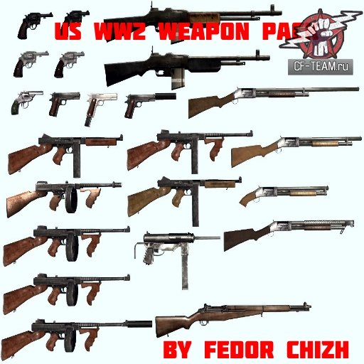 US WW2 WEAPON PACK